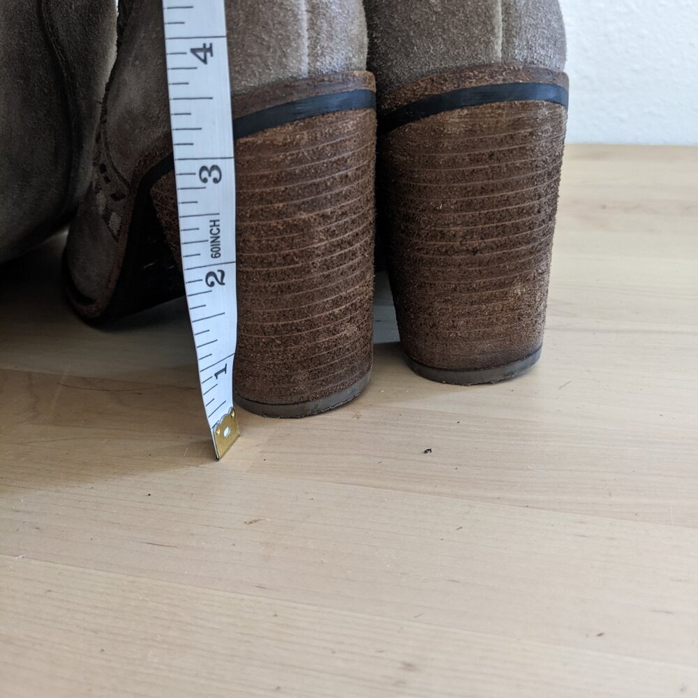Vince Camuto Madolee Over The Knee Taupe Suede Leather Boots Women's Sz. 5.5 - Picture 8 of 9